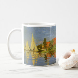 Caneca De Café Regatta no Argenteuil por Claude Monet