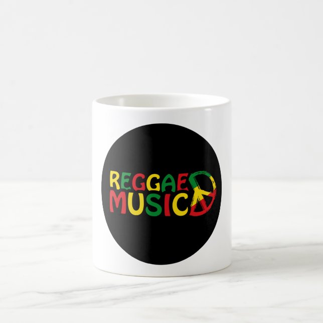 Caneca De Café Reggae Music design, reggae art (Centro)
