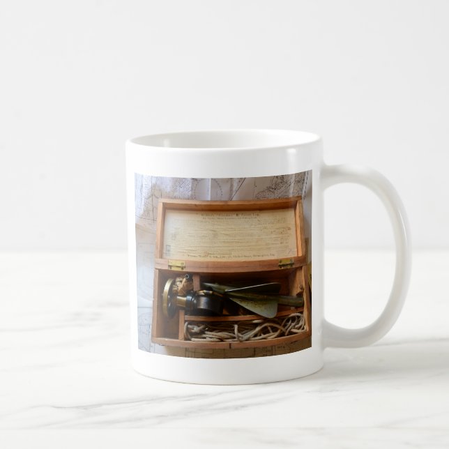 Caneca De Café Registro Antigo de Navio (Direita)