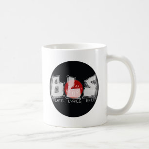 Caneca De Café Registro de vinilo BLS - habilidade de letras de b
