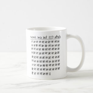 Caneca De Café Registro obsessionante da desordem OCD