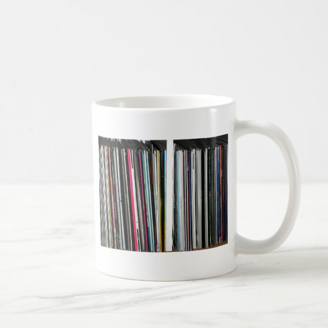 Caneca De Café Registros de Vinil (Direita)