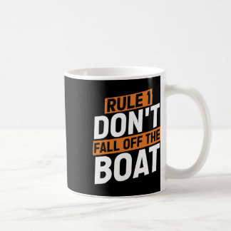 Caneca De Café Regra 1 Não Caiam do Barco Engraçado Cruise C