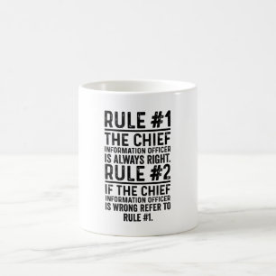 Caneca De Café Regra 1 O Responsável Principal Pela Informação