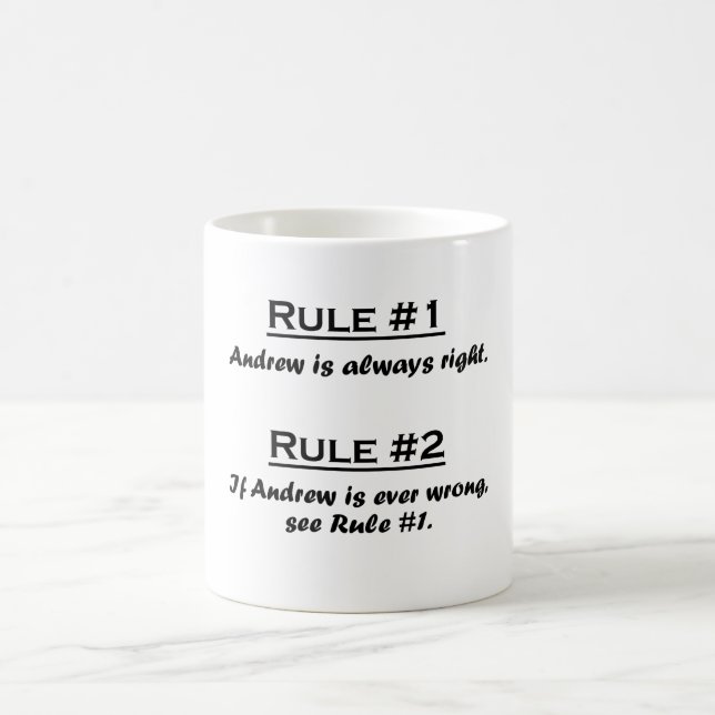 Caneca De Café Regra Andrew (Centro)
