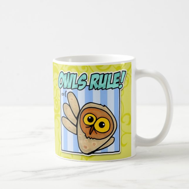 Caneca De Café regra das corujas (Direita)