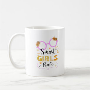 Caneca De Café Regra das Meninas Inteligentes, Citações Feminista