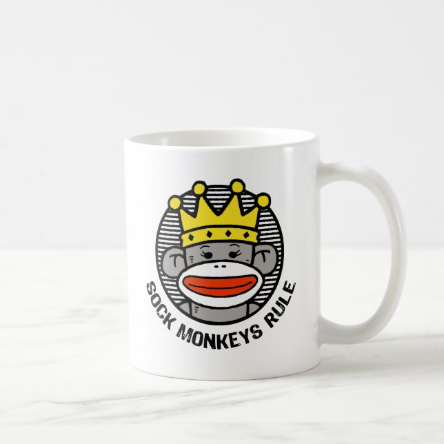 Caneca De Café Regra de Macacos de Choque (Direita)