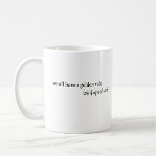 Caneca De Café regra de ouro