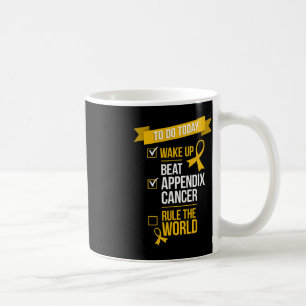 Caneca De Café Regra do Cancer do Apêndice de Batimentos para aco
