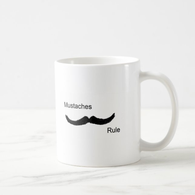 Caneca De Café Regra dos bigodes (Direita)