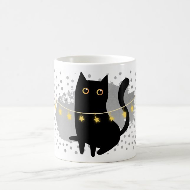 Caneca De Café Regra dos Gatos Negros! Um Presente Puramente Fest (Centro)