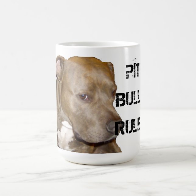 CANECA DE CAFÉ REGRA DOS PITBULL! (Centro)