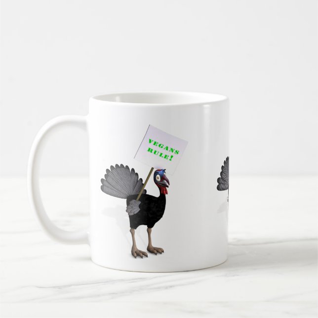 Caneca De Café Regra dos Vegans! (Esquerda)