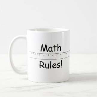 Caneca De Café Regras da matemática!