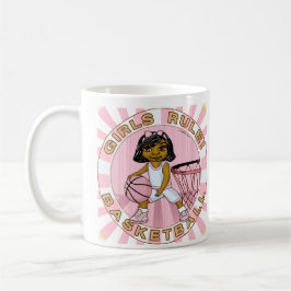 Caneca De Café Regras das Meninas Basquete