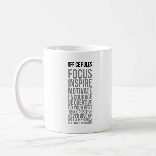 Caneca De Café Regras do Office (Esquerda)