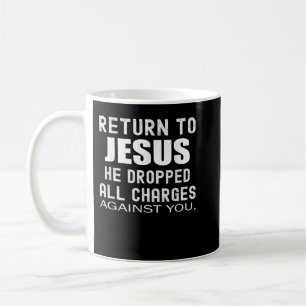 Caneca De Café Regressar a Jesus Cristo Presentes Cristãos para M