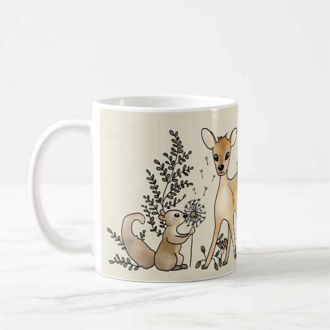 Caneca De Café Reh und Eichhörnchen  Kaffeetasse (Esquerda)