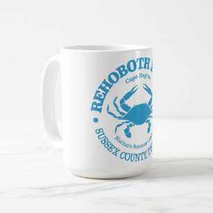 Caneca De Café Rehoboth Beach (caranguejo)