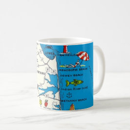 Caneca De Café Rehoboth Bethany Beach Delaware Mug