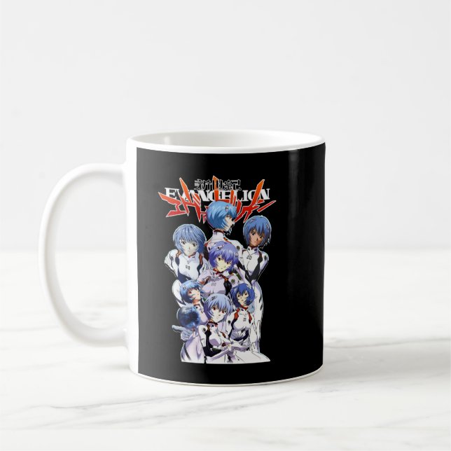 Caneca De Café Rei Ayanami Evangelion Clássico (Esquerda)