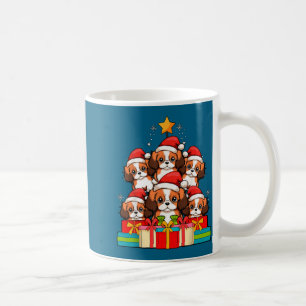 Caneca De Café Rei Charles Cavalier Cão Fofo Árvore de Natal X