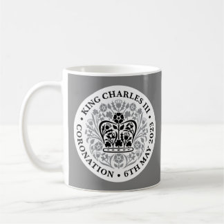 Caneca De Café Rei Charles III Coronação Emblem Tea/ Café Mug