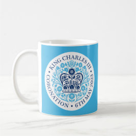 Caneca De Café Rei Charles III Coronação Emblem Tea/ Café Mug
