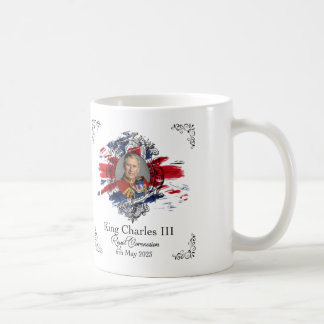 Caneca De Café Rei Charles III Coronagem Imagem de Mata