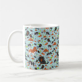Caneca De Café Rei Charles Spaniel Mug, Azul