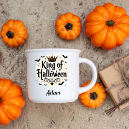 Caneca De Café Rei Clássico do Halloween - Nome Personalizado Mug