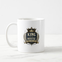 Caneca de Café Rei da Casa Divertido Pai Real