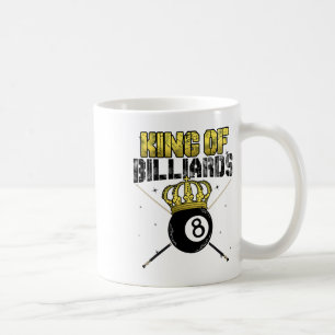 Caneca De Café Rei da Fila de Piscinas Bilhar Snooker Billiard Pl