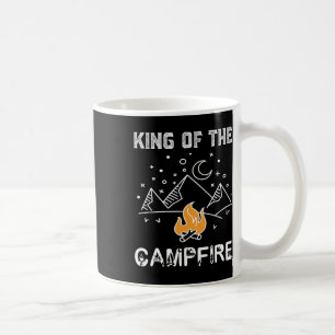 Caneca De Café Rei Da Fogueira de Acampamento Selvagem Divertido