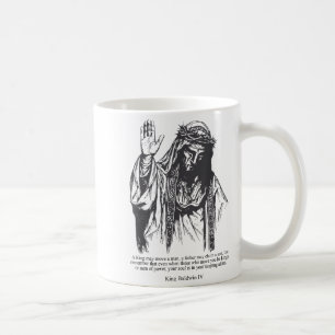 Caneca De Café Rei da Máscara de Prata Baldwin Iv Meme O Rei Lepr