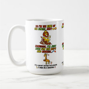 Caneca De Café Rei Da Selva Leão Dorme Engraçado