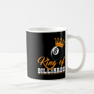 Caneca De Café Rei De Bilhar Coroa Oito Ll