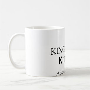 Caneca De Café Rei do cozinheiro da cozinha adicionar nome coroa 