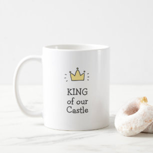Caneca De Café Rei do nosso Dia de os pais/Pai de Castelo Cute