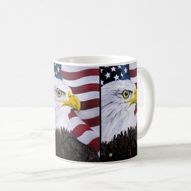 Caneca De Café Rei dos Céus Pintura de Alfred Fox (Frente Esquerda)