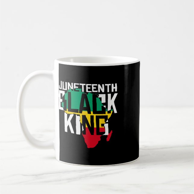 Caneca De Café Rei Negro do Juneteenth (Esquerda)