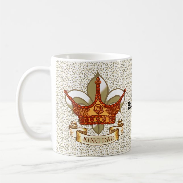 Caneca De Café Rei Papai Coroa Real   (Esquerda)