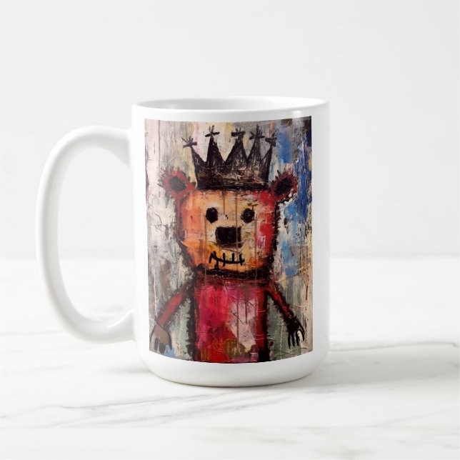 Caneca De Café Rei Urso Urbano GRAFFITI (Esquerda)