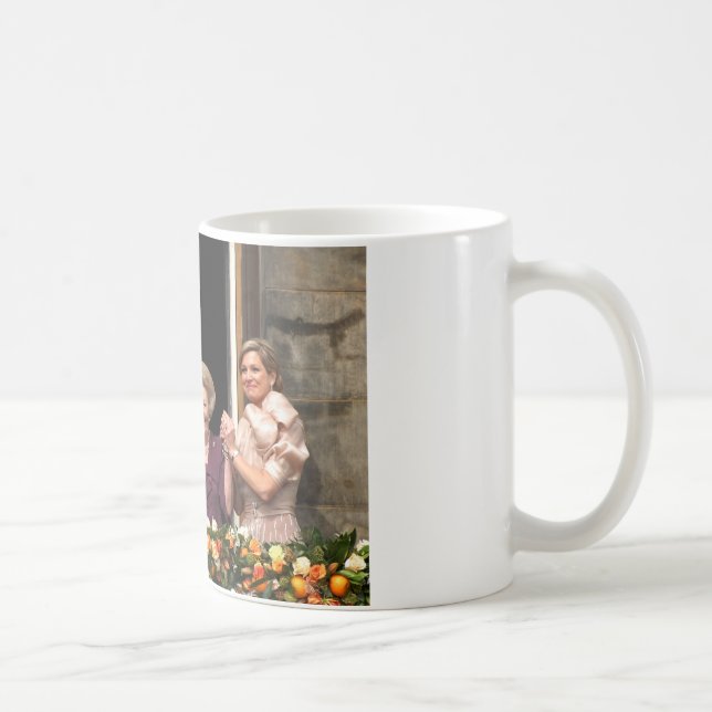 Caneca De Café Rei Willem Alexander, Princesa Beatriz, Rainha Max (Direita)