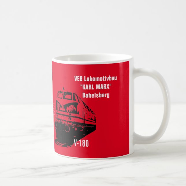 Caneca De Café Reichsbahn alemão DDR desenho (Direita)