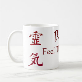Caneca De Café Reiki Sente A Energia