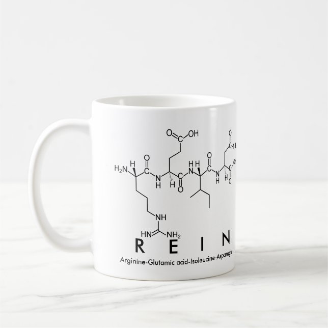 Caneca De Café Rein peptide name mug (Esquerda)