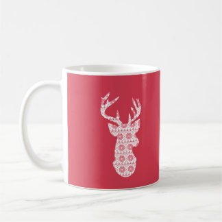 Caneca De Café Reinador de Natal do Winter Knit