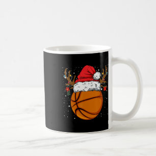 Caneca De Café Reindeador de Basquete Funny Santa Hat Holi de Nat
